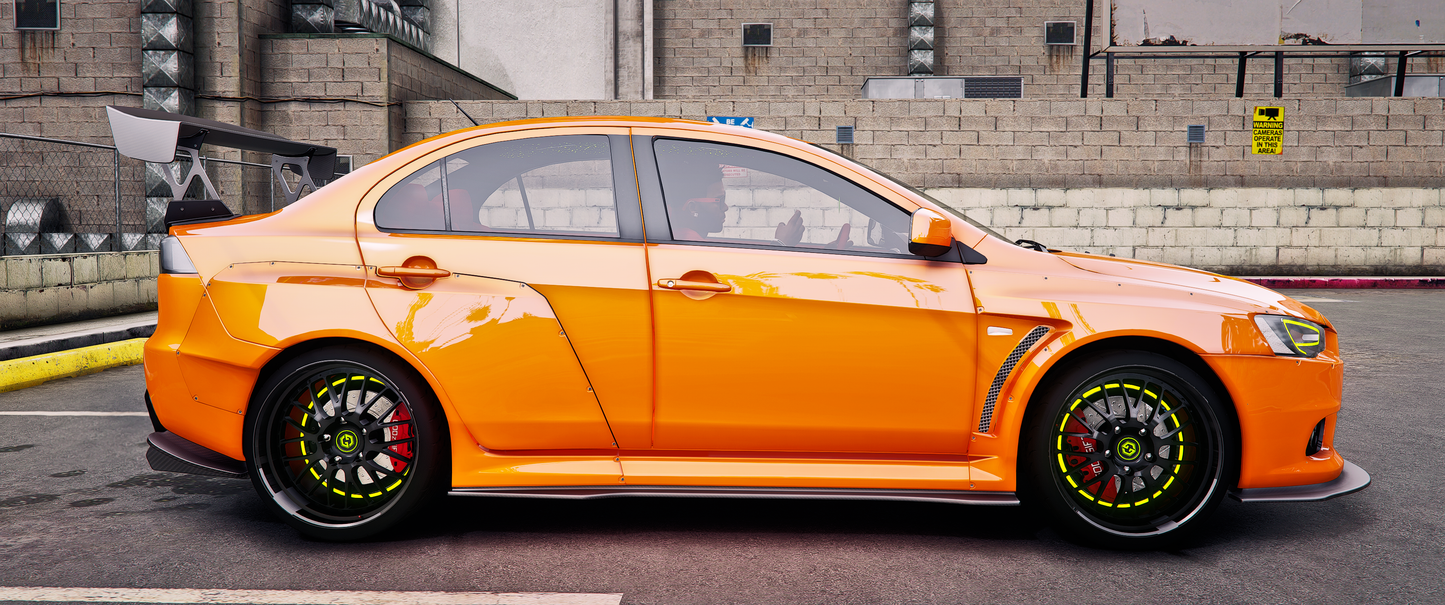 (Debadged) Mitsubishi EvoX Widebody (Addon Sound)