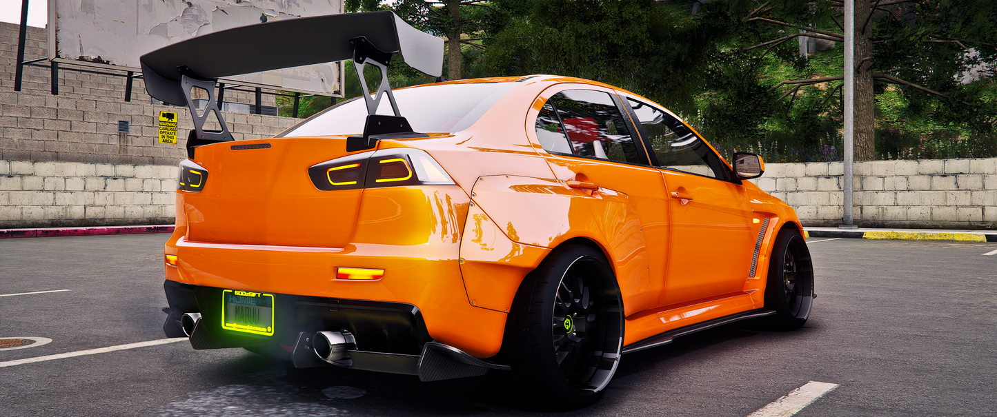(Debadged) Mitsubishi EvoX Widebody (Addon Sound)