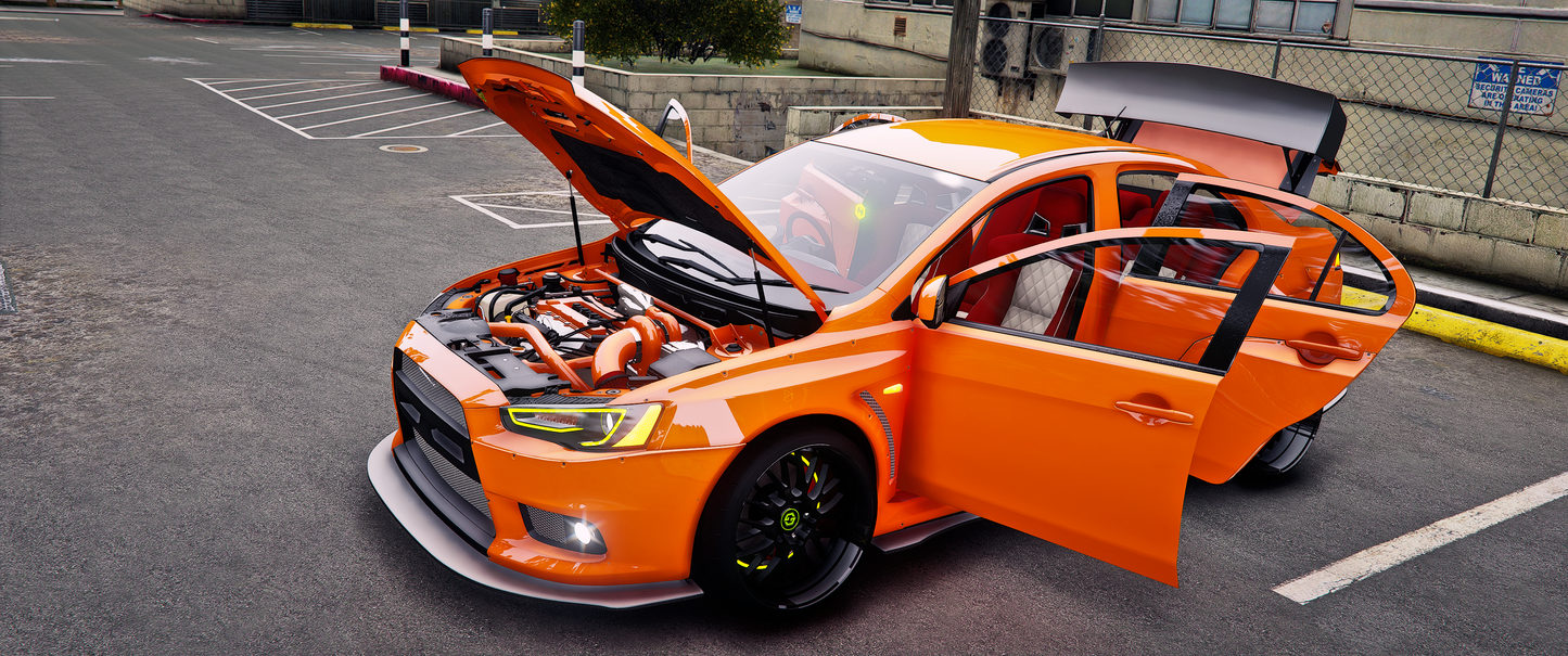 (Debadged) Mitsubishi EvoX Widebody (Addon Sound)
