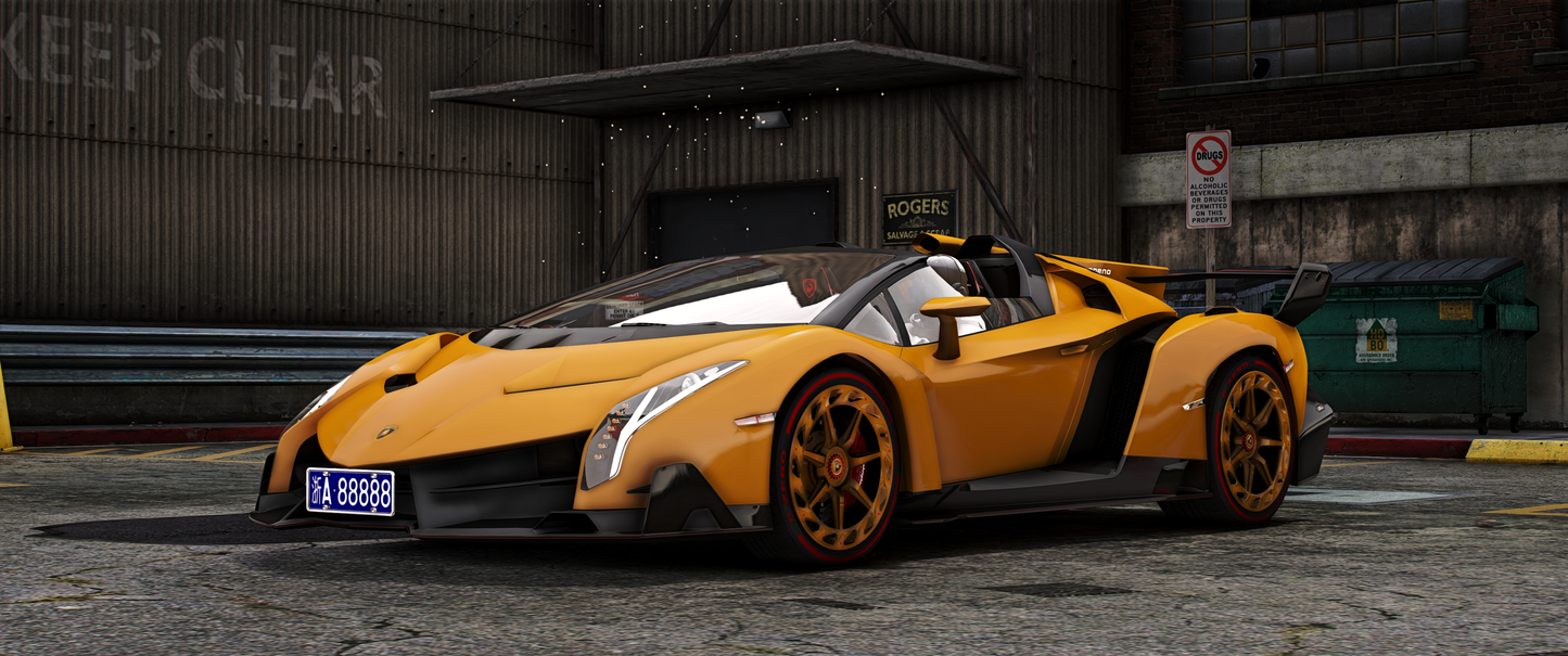 Lamborghini Venenor 24K Gold