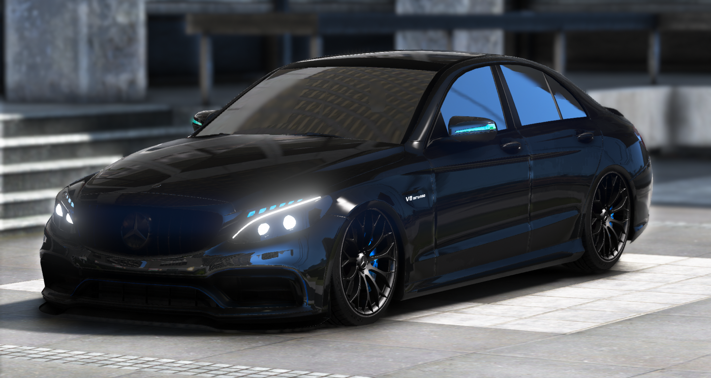 Custom Mercedes C63s (Engine Swap + Color Changeable Lights + 5 Seater)