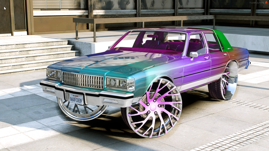 Custom Multicolor Chevrolet Caprice On Forgiatos