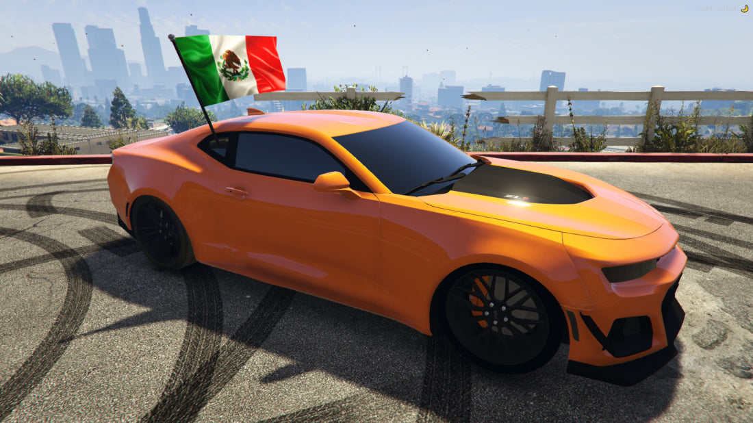 Custom Slideshow Chevrolet Camaro ZL1 With Mexican Flag – AIO Cars FiveM