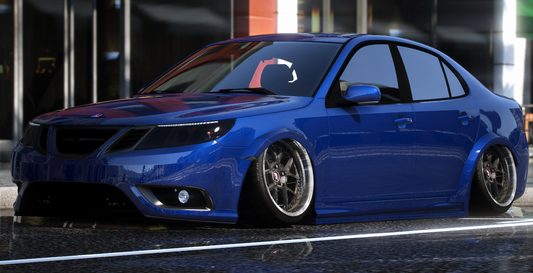 Saab 9-3 Sedan Turbo Stanced Widebody (2JZ Engine Swap + 5 Seater)