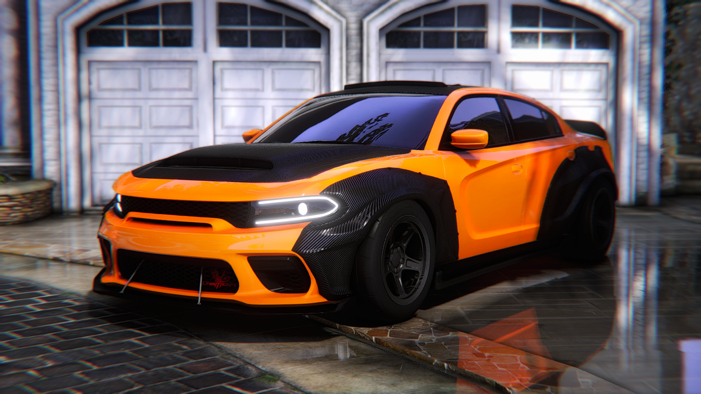 Custom 2021 Dodge Charger Demon Carbon Body Widebody