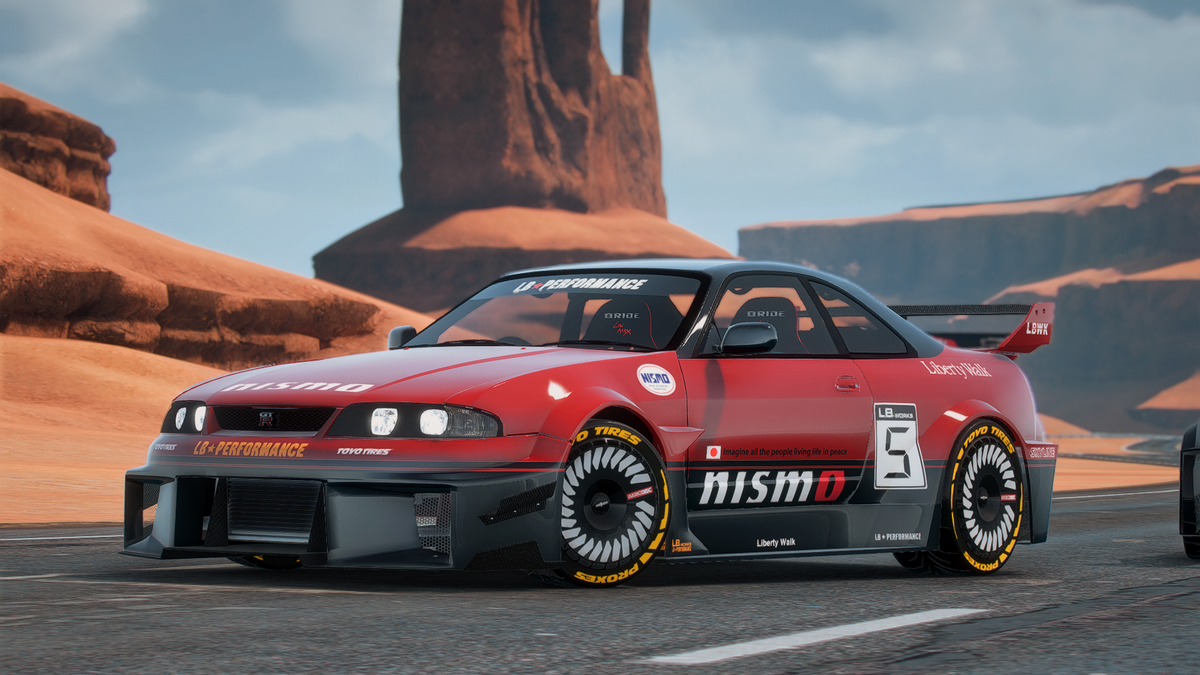 Fivem Car R33 Nissan Skyline R33 LBWK – AIO Cars FiveM