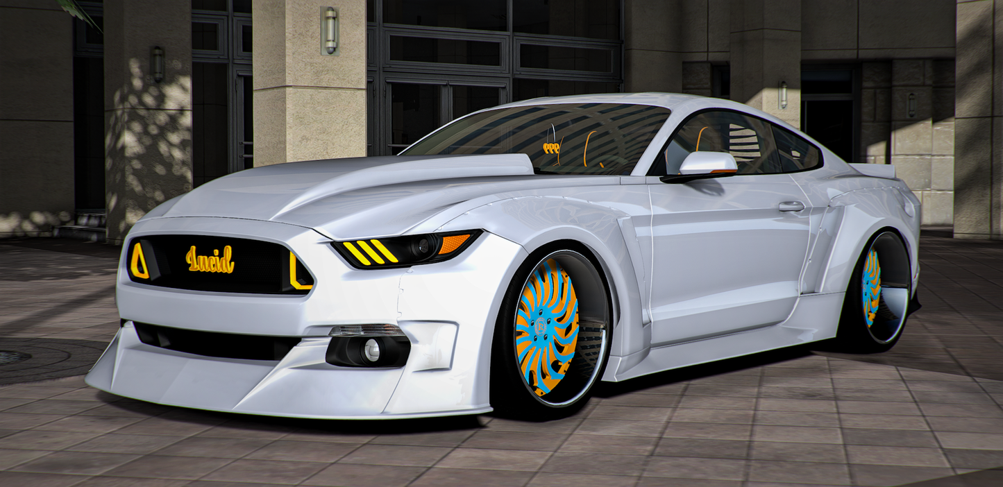 Ford Shelby Mustang GT500 Widebody Lucid Stang On Rucci Forged Rims