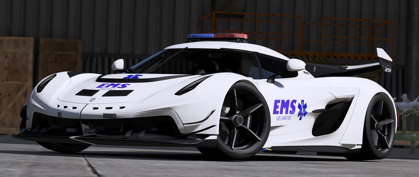 Koenigssegg Jesko EMS Ambulance (Animated Lights)