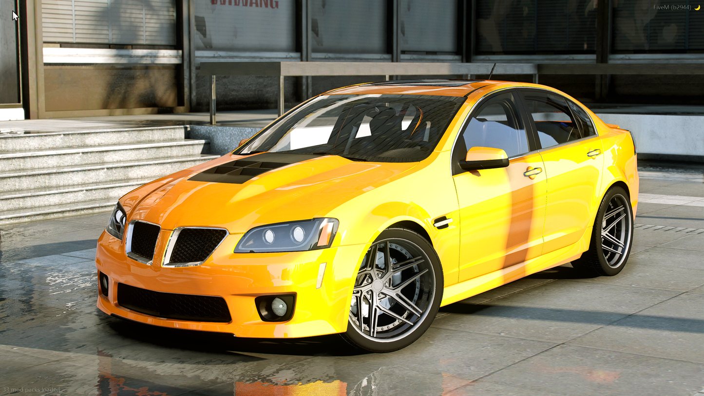 (Debadged) 2008 Pontiac G8 GXP (Animated Sunroof)