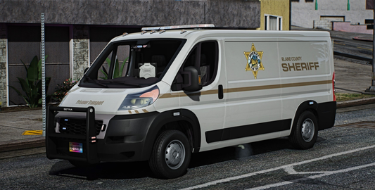 (Debadged) [Non ELS] Dodge Ram Promaster 2022 Police prison