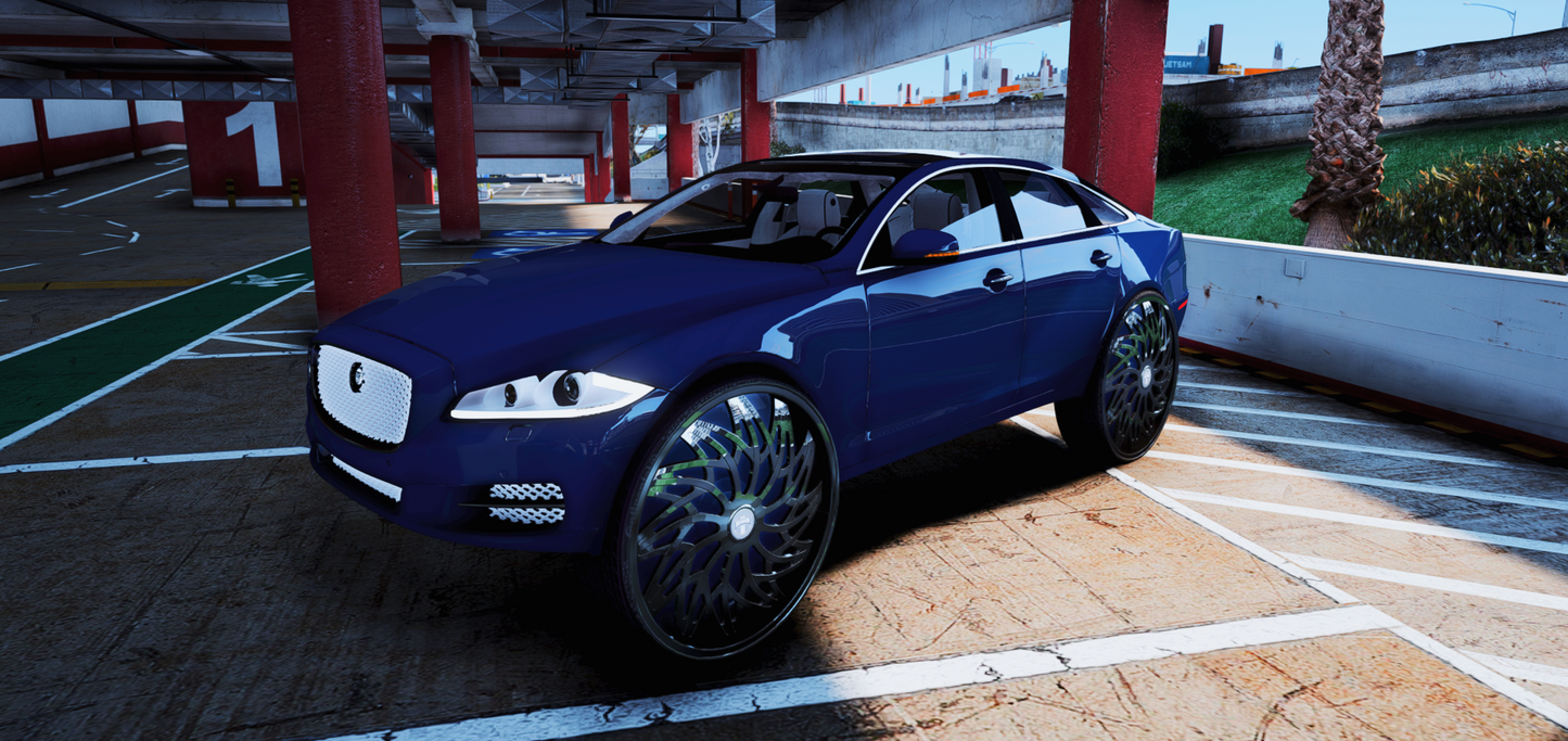 Custom Tuned 2015 Jaguar XJ On 32 Inch Dub II Wheels