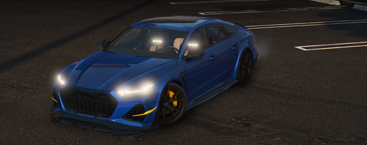 Audi RS7 Performance Animated Taillights & Interactive Side Mirrors + Maxton Design Kit & Mansory Seats