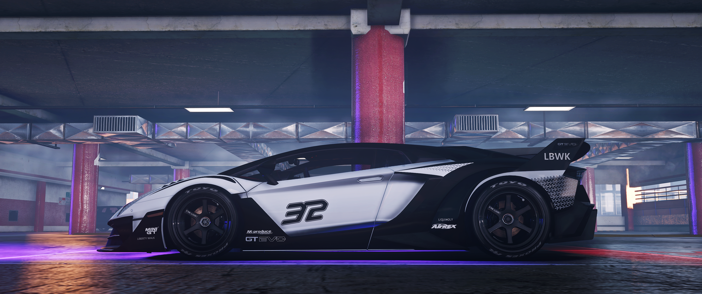 Lamborghini Aventador Ultimae LBWK Silhouette