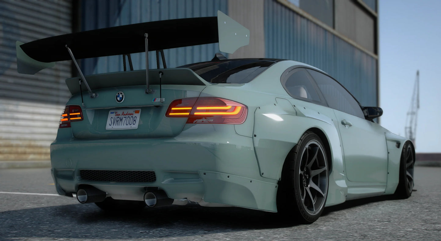 BMW M3 e92 2007 (250 Tuning Parts + Templated)