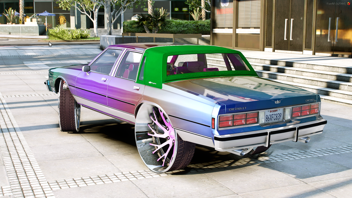 Custom Multicolor Chevrolet Caprice On Forgiatos