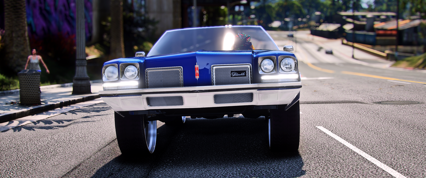 Oldsmobile Delta98 Vert Donk 1972 [Animation Roof]