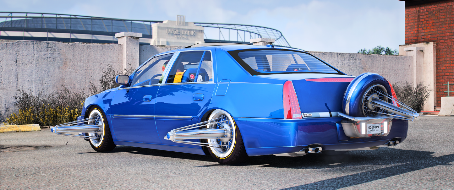 2007 Cadillac DTS Slab On Swangas + Props