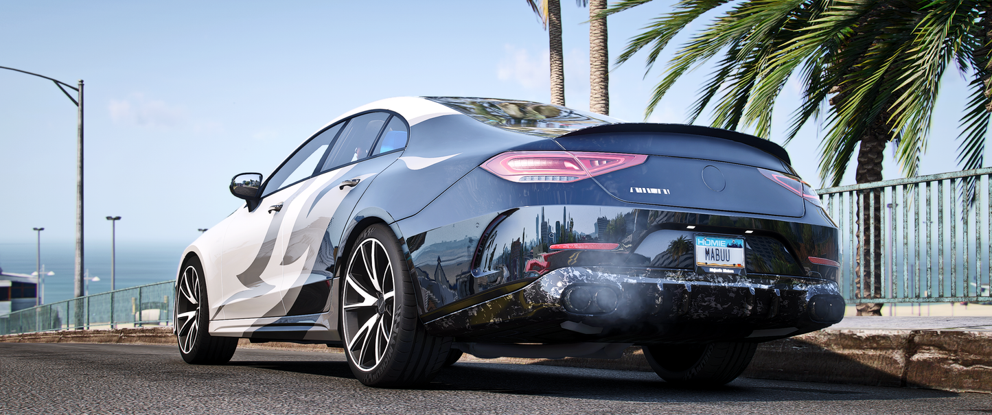(Debadged) Mercedes CLS 2024 [Auto Roof] [130+ Tuning Parts]