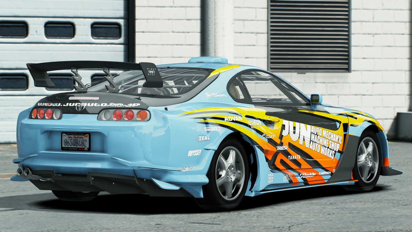 Toyota Supra Mk4 (200 Tuning Parts + 18 Liveries)`