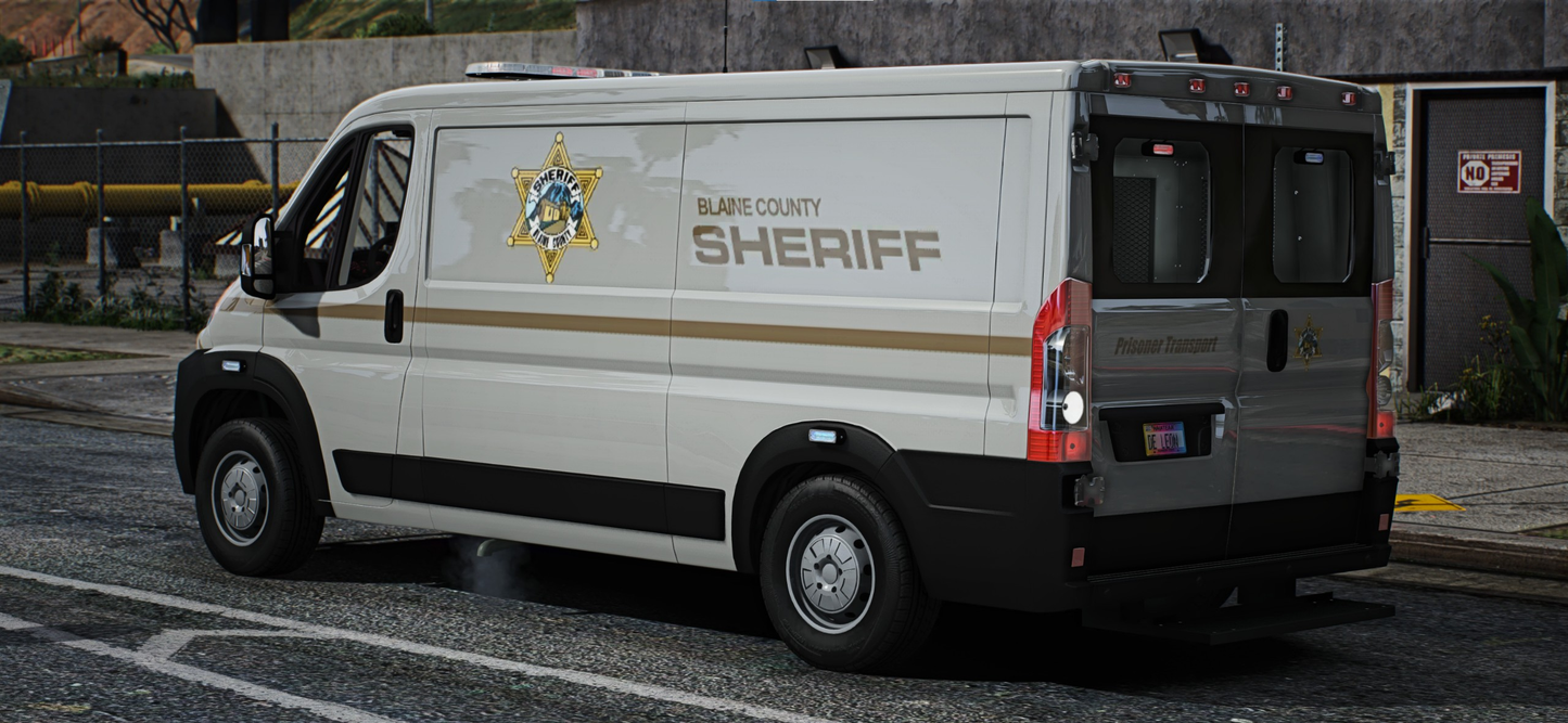 (Debadged) [Non ELS] Dodge Ram Promaster 2022 Police prison