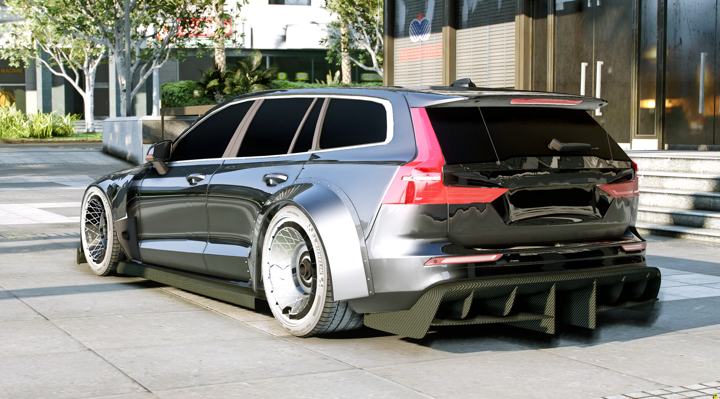 (Debadged) Volvo V60 T6 Widebody Custom