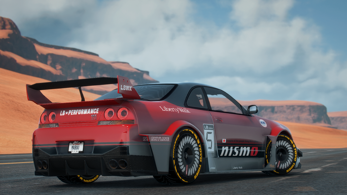 Fivem Car R33 Nissan Skyline R33 LBWK – AIO Cars FiveM