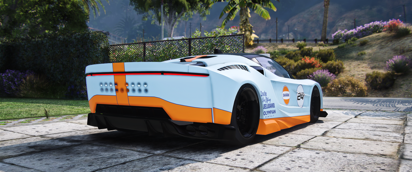 (Debadged) Ferarri SF90 Abflug