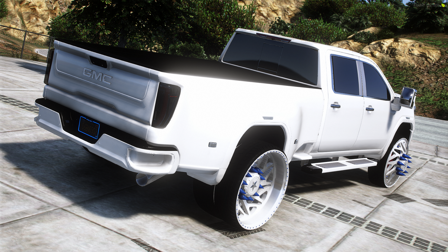 Custom GMC Sierra 3500HD Dually Crew Cab On American Force Forged Wheels