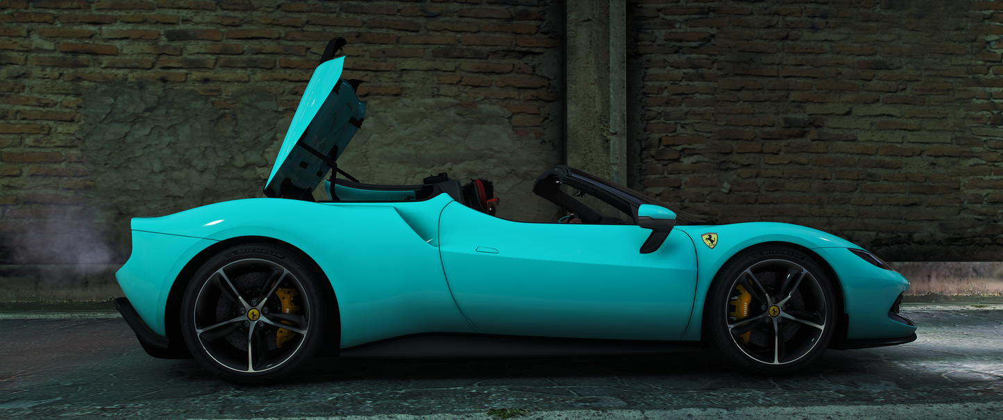 2023 Ferrari 296 GTS Spider [Animation Roof]