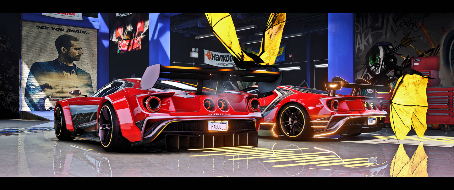 Batman Ford GT and Show Edition [Dinamic Lights]