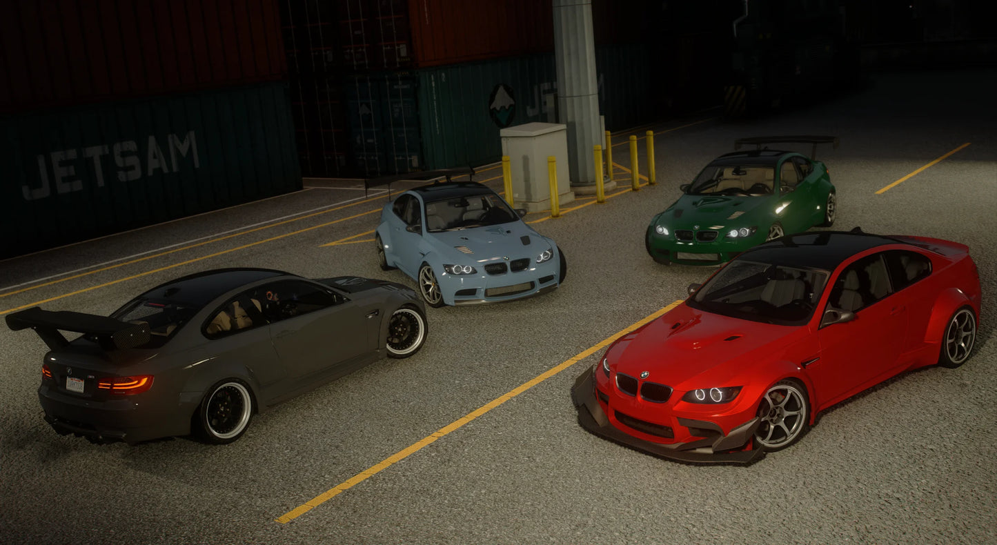 BMW M3 e92 2007 (250 Tuning Parts + Templated)