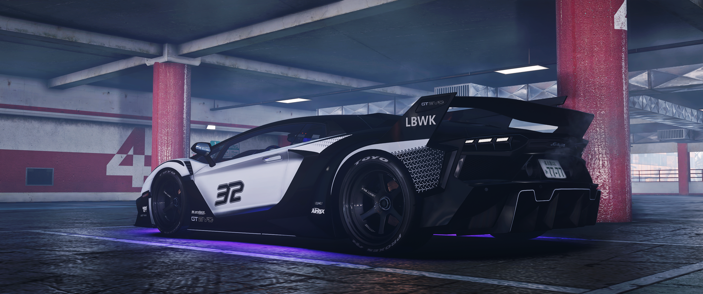 Lamborghini Aventador Ultimae LBWK Silhouette