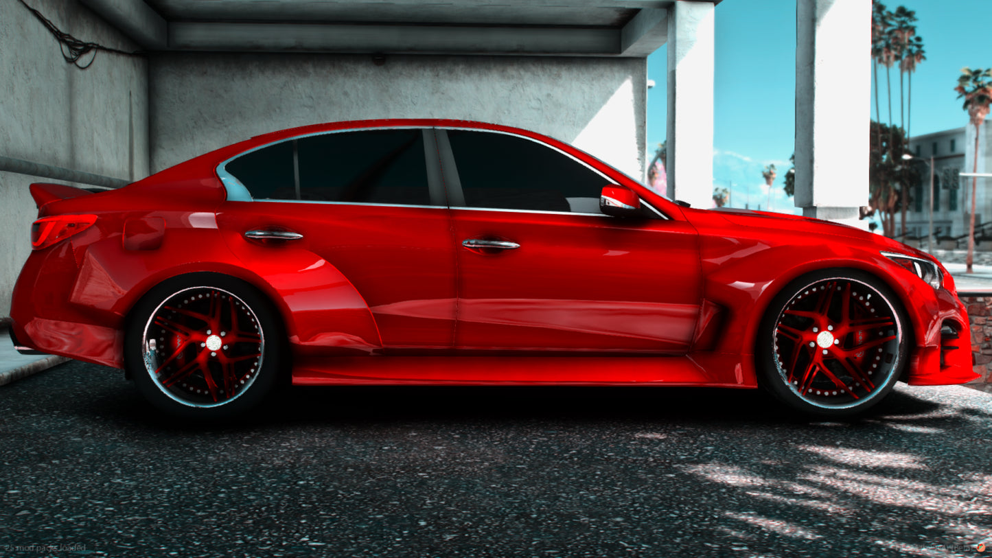 2023 Infinity Q50 Red Sport Widebody TUNED 800HP GTR Nismo Swap