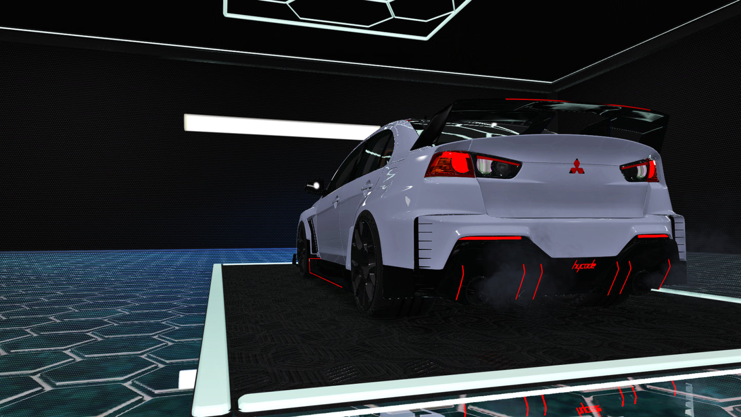 Custom Tuned Animated Mitsubishi Lancer Evolution Hycade V2 (Tuning)