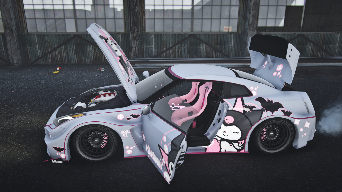 Nissan GTR NEON KUROMI [Dinamic Lights]
