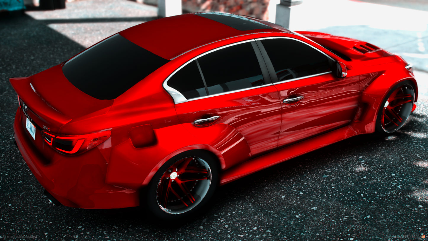 2023 Infinity Q50 Red Sport Widebody TUNED 800HP GTR Nismo Swap