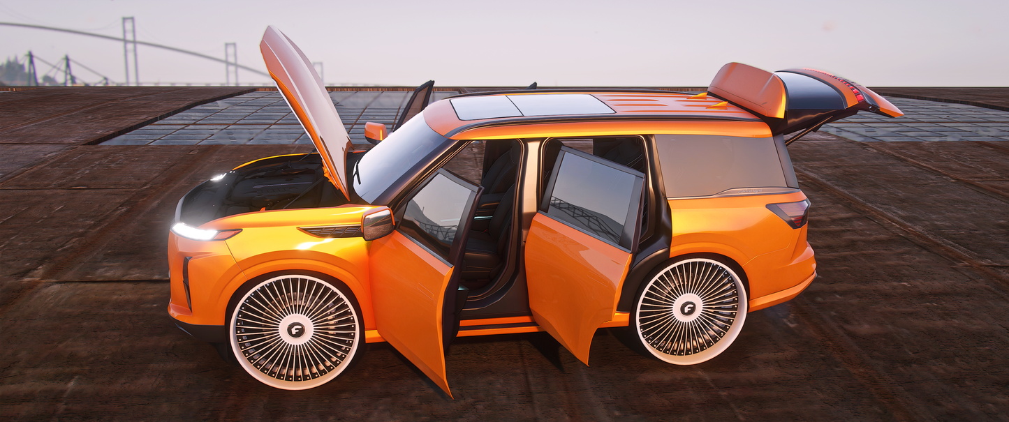 2025 Infiniti QX80 On 30 Forgiatos With [Animated Sunroof]
