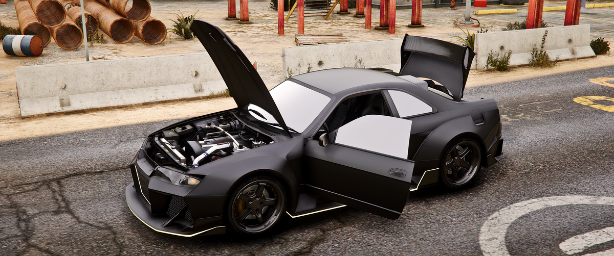 Drag R33 Fivem (Debadged) Nissan R33 Venuum – AIO Cars FiveM