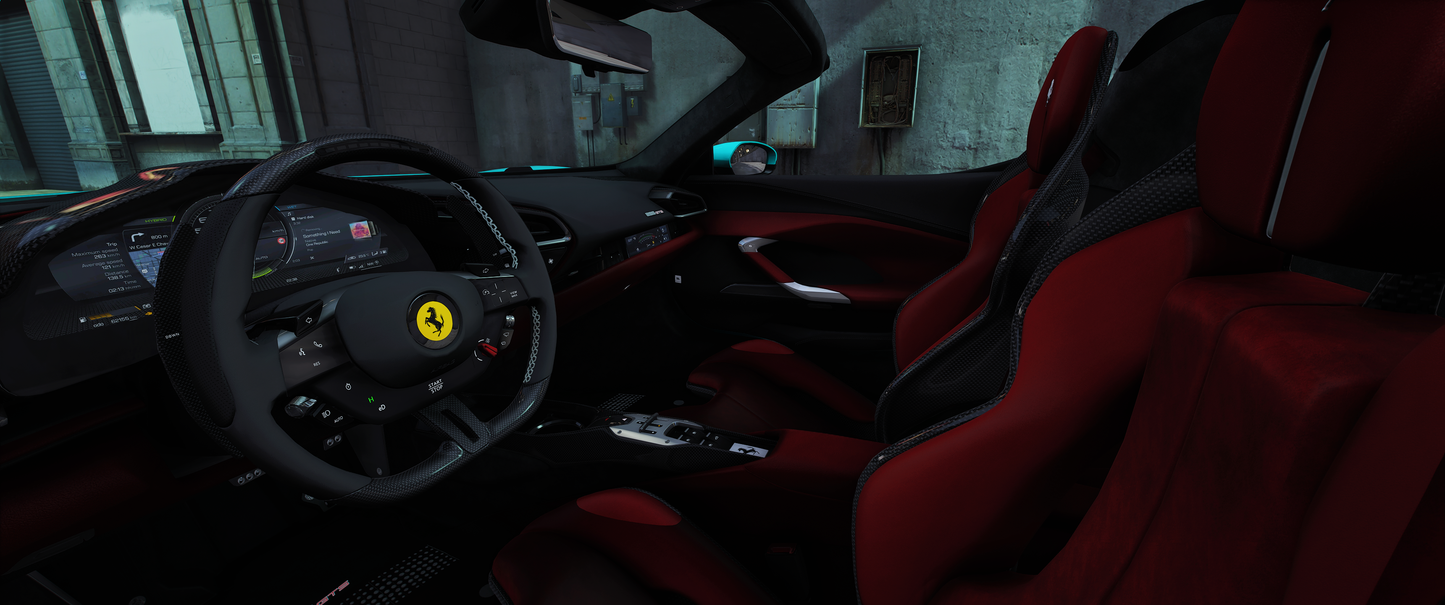 2023 Ferrari 296 GTS Spider [Animation Roof]