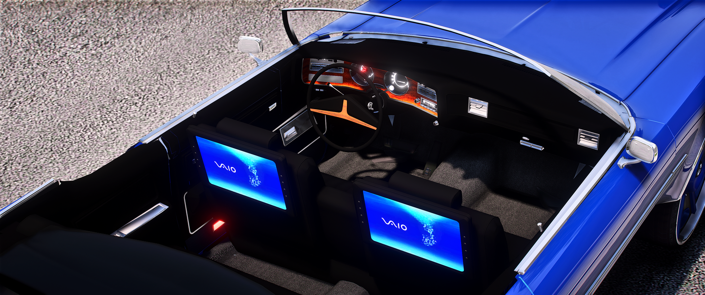 Oldsmobile Delta98 Vert Donk 1972 [Animation Roof]