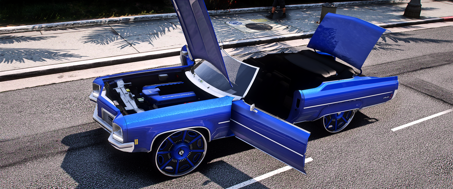 Oldsmobile Delta98 Vert Donk 1972 [Animation Roof]