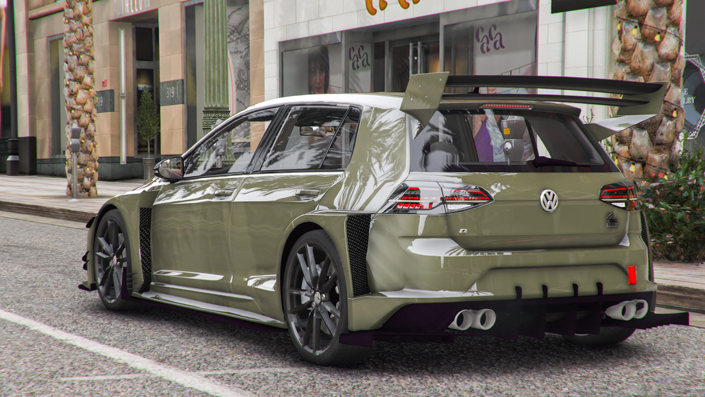 Volkswagen Golf R Custom Bodykit – AIO Cars FiveM
