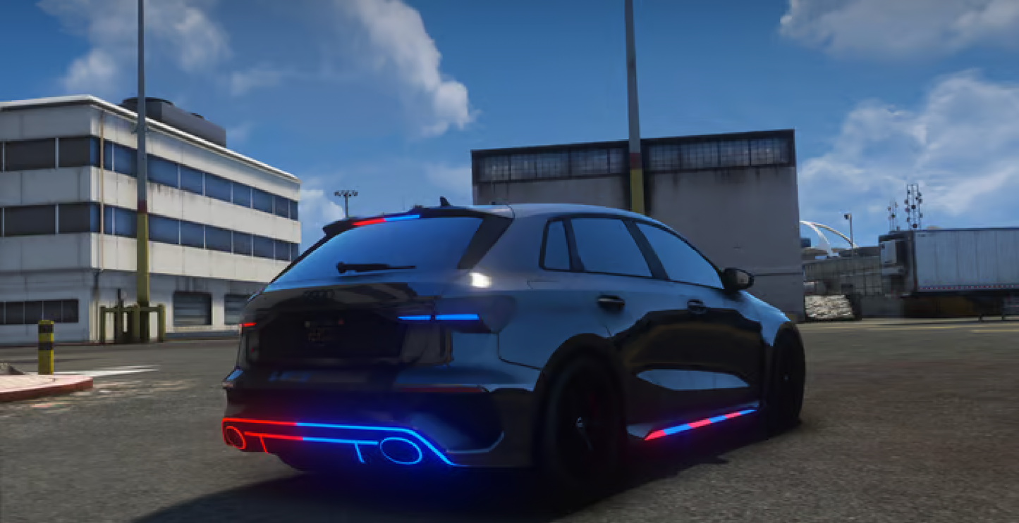 Audi RS3 8Y Police Modern Lights