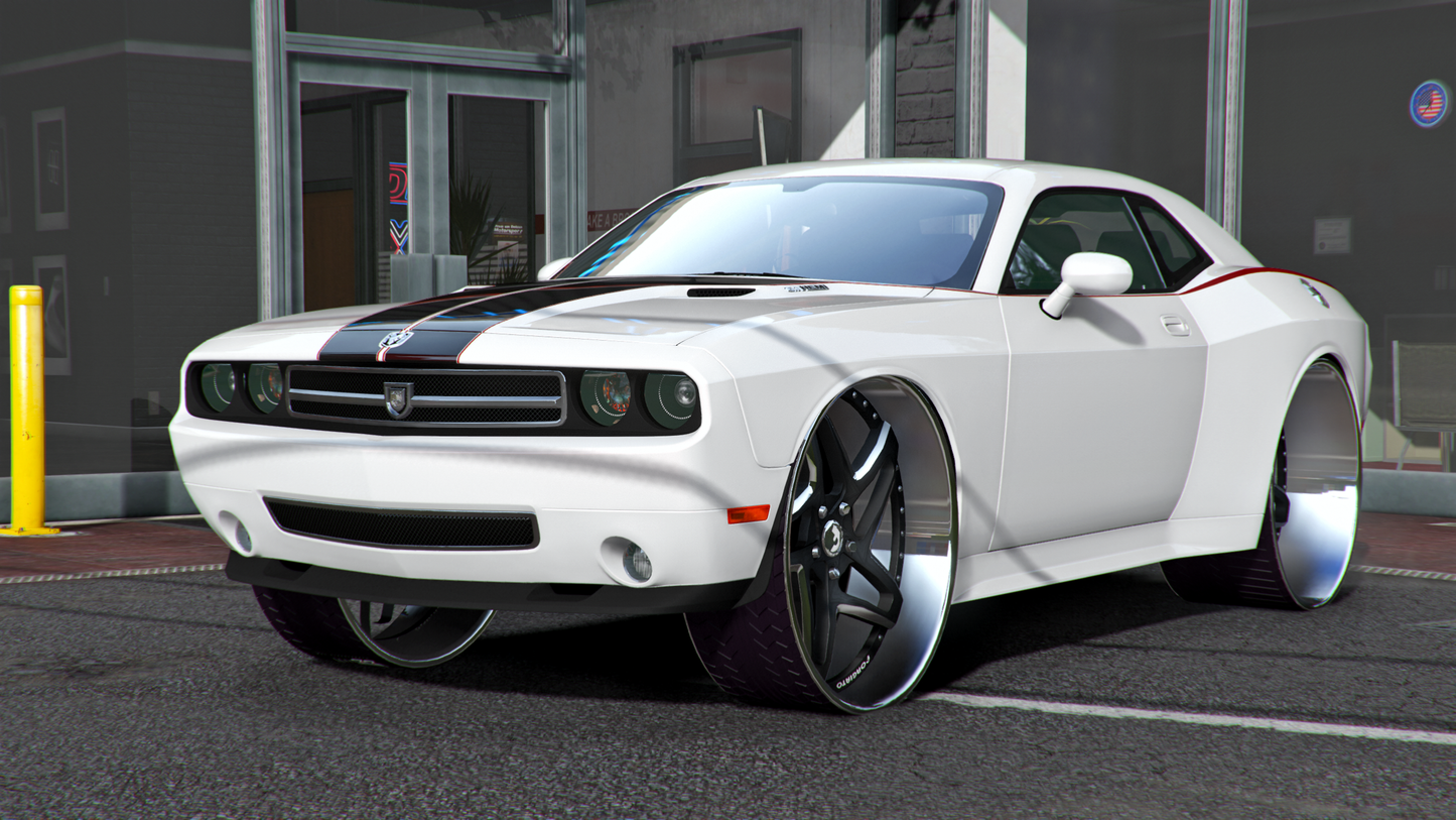 Dodge Challenger Widebody on Forgiatos