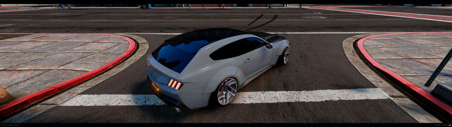 (Debadged) 2024 Ford Mustang Darkhorse Shooting Brake